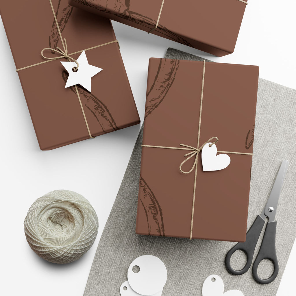 BROWN LONGHORN | Western Wrapping Paper