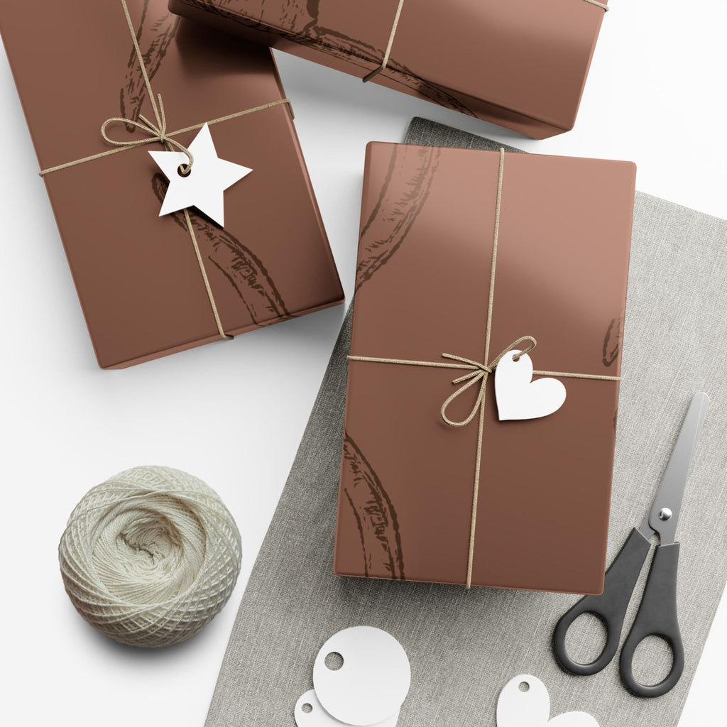 BROWN LONGHORN | Western Wrapping Paper