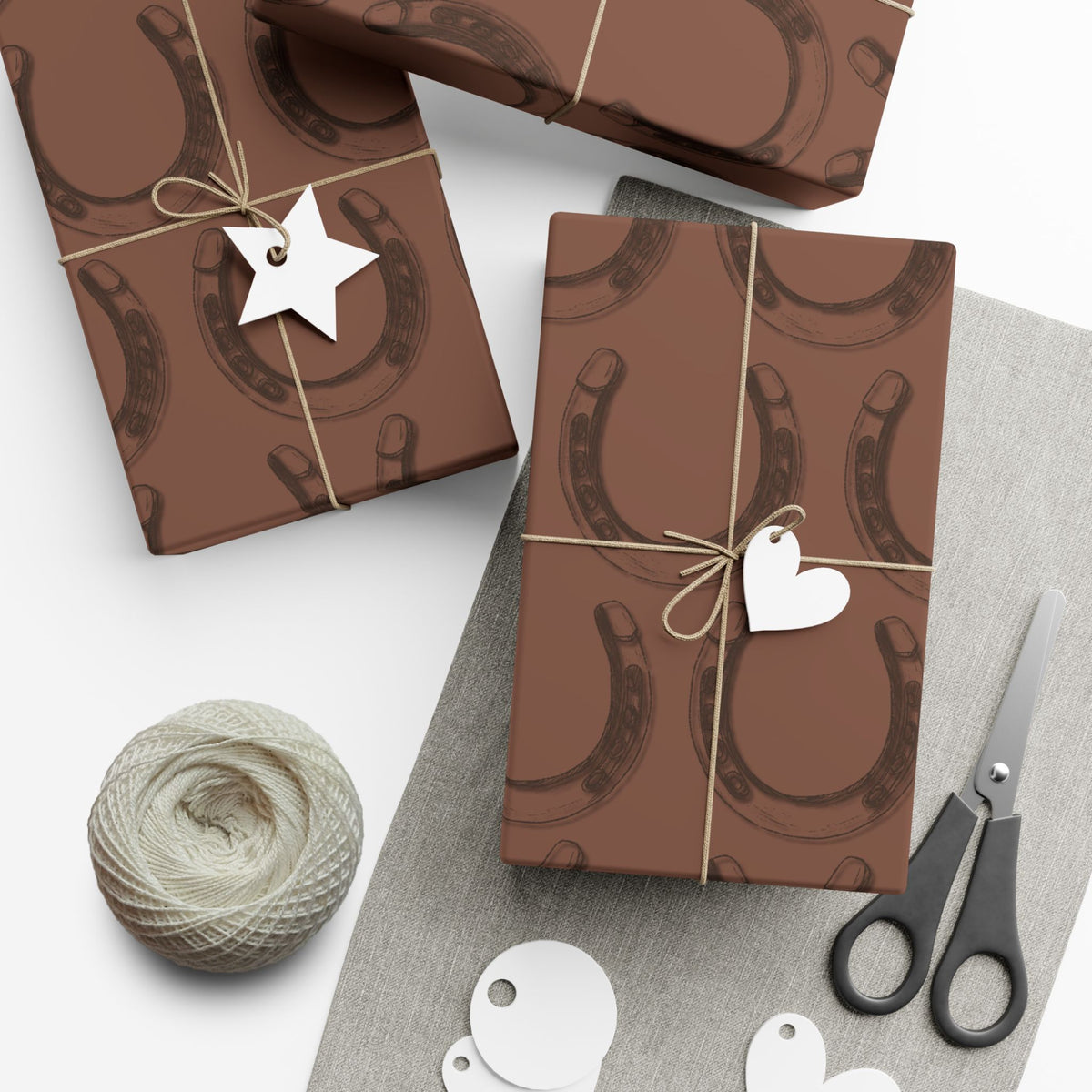 LUCKY × HORSESHOE | Western Wrapping Paper