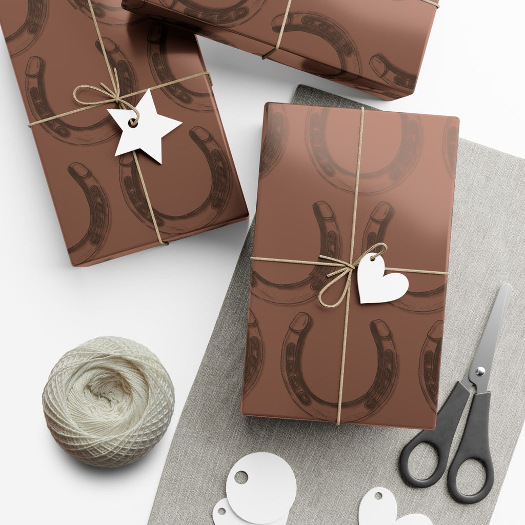 LUCKY × HORSESHOE | Western Wrapping Paper