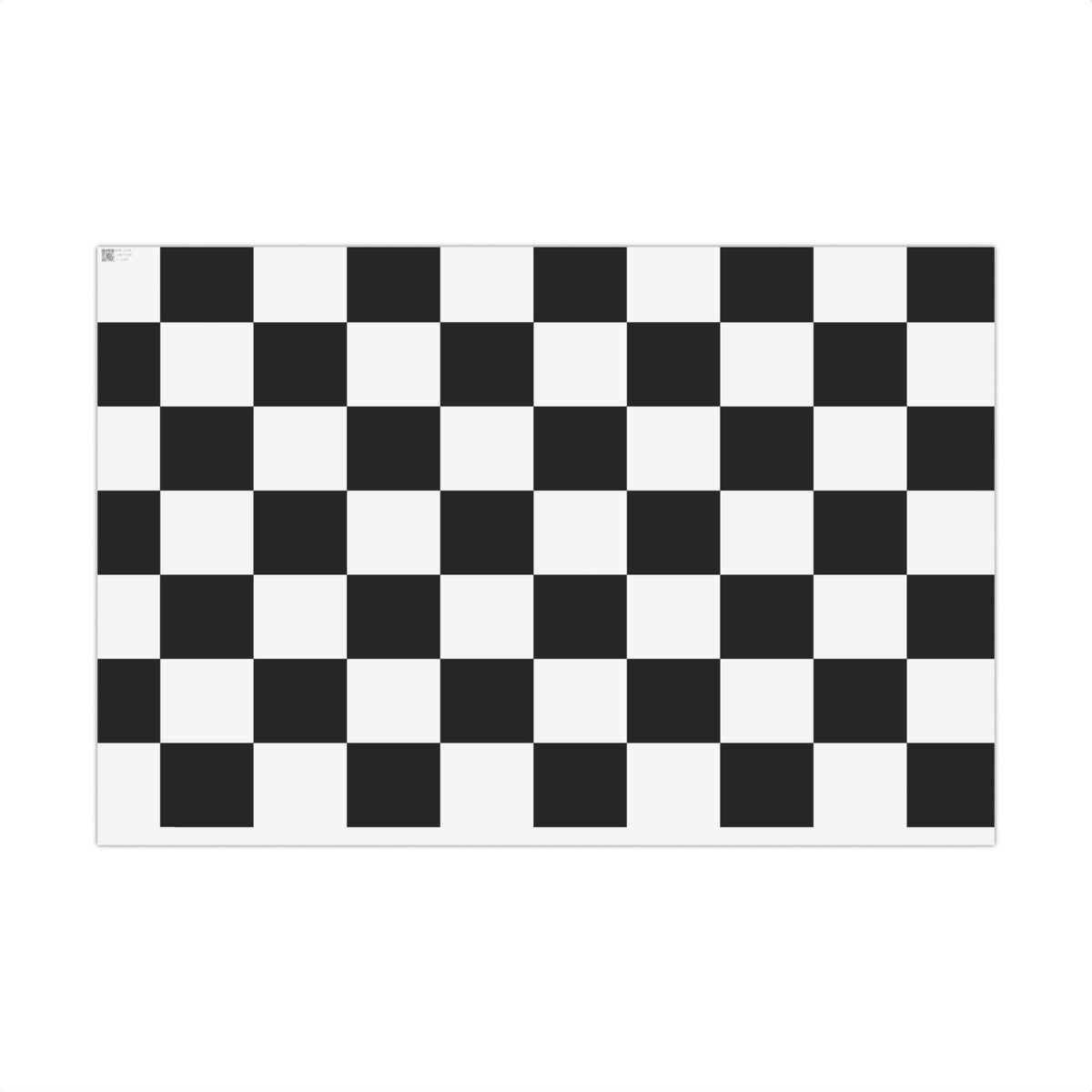 BLACK × WHITE CHECKERED | Wrapping Paper