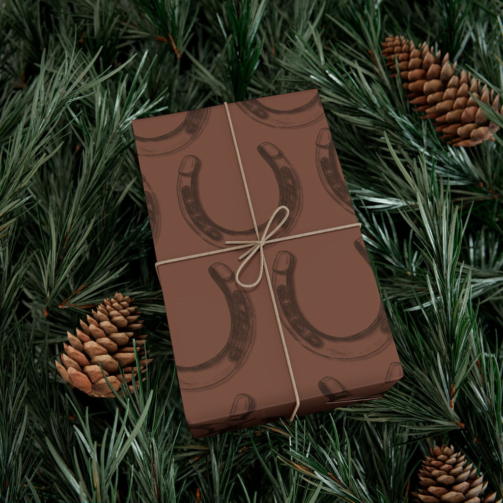 LUCKY × HORSESHOE | Western Wrapping Paper