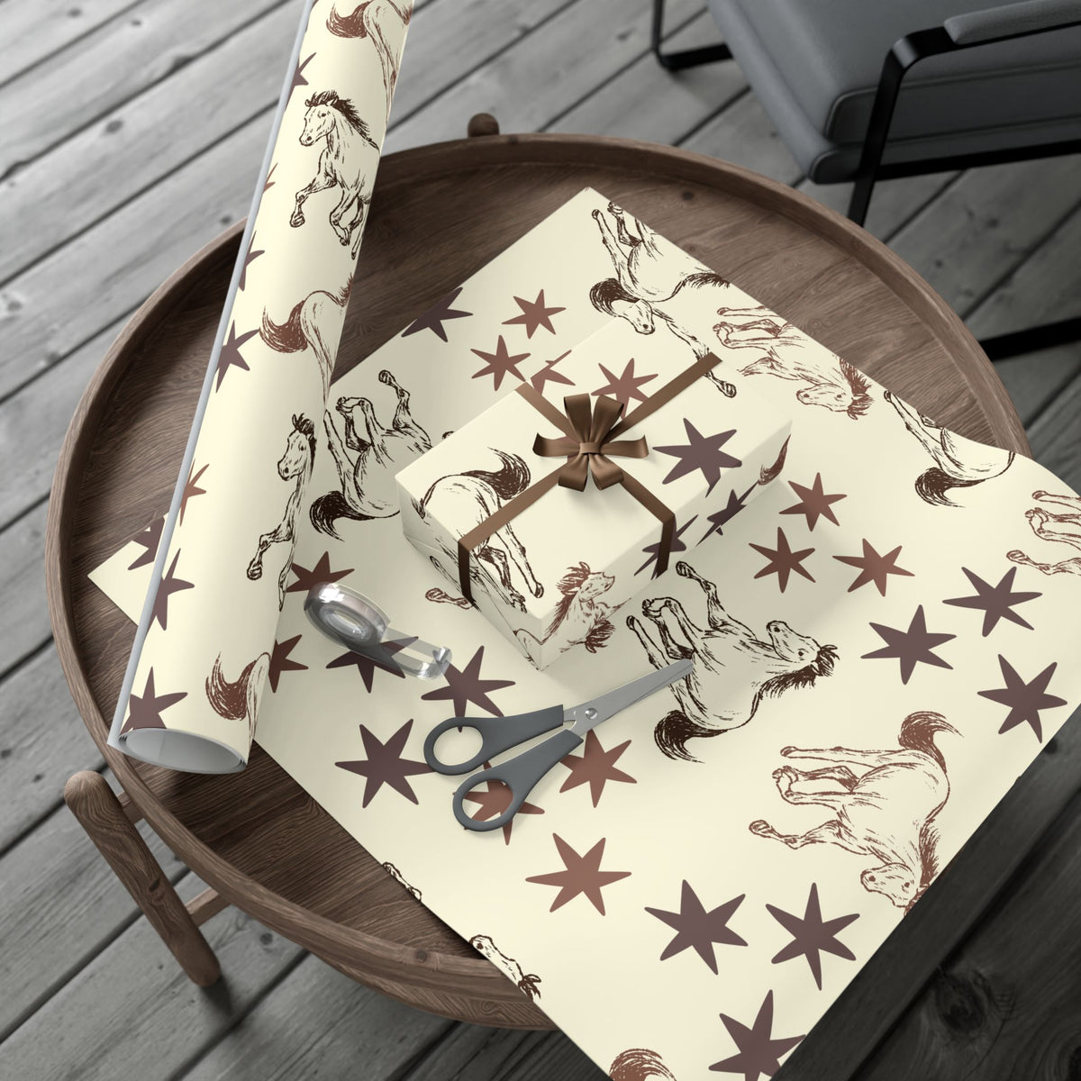 STARS × HORSES | Western Wrapping Paper