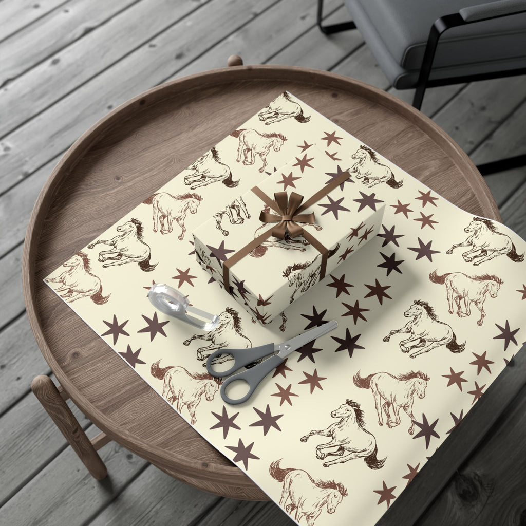STARS × HORSES | Western Wrapping Paper