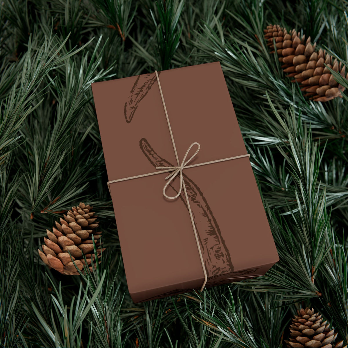 BROWN LONGHORN | Western Wrapping Paper