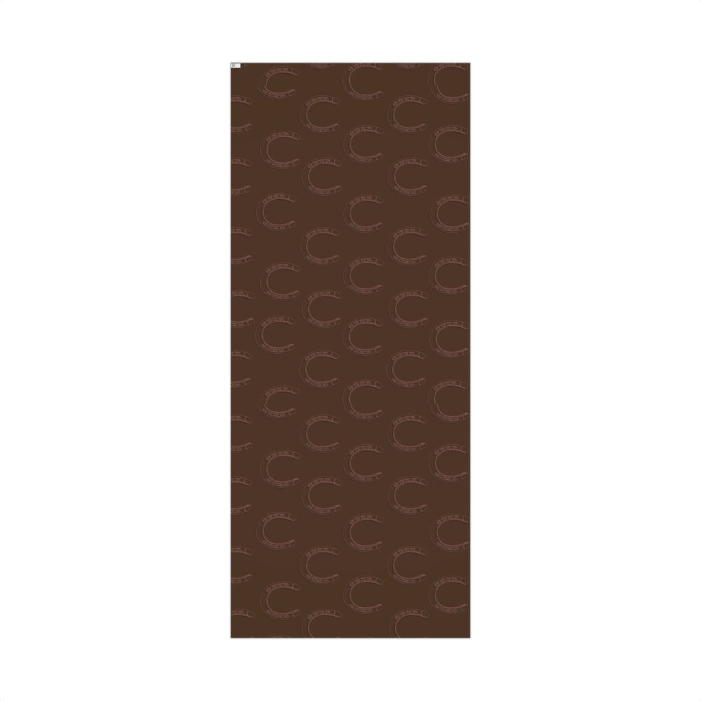 DARK LUCKY × HORSESHOE | Light Brown Western Wrapping Paper