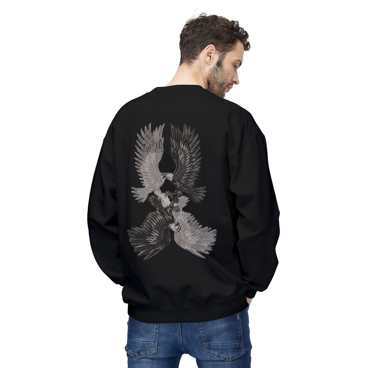 DEATH SPIRAL x EAGLES TRUST FALL crewneck