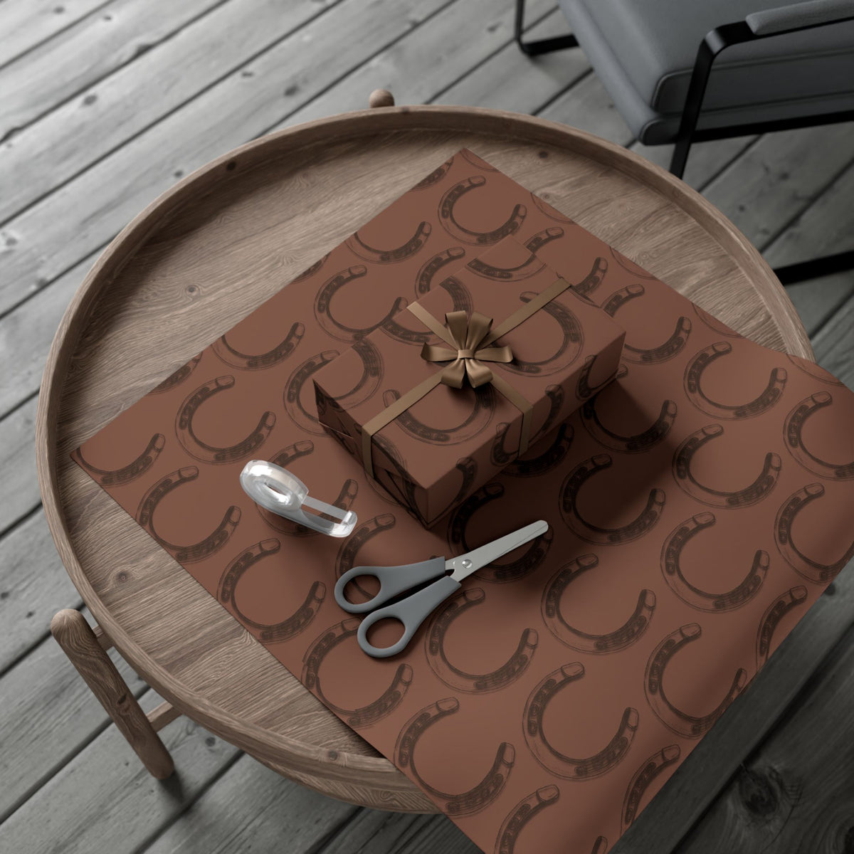 LUCKY × HORSESHOE | Western Wrapping Paper