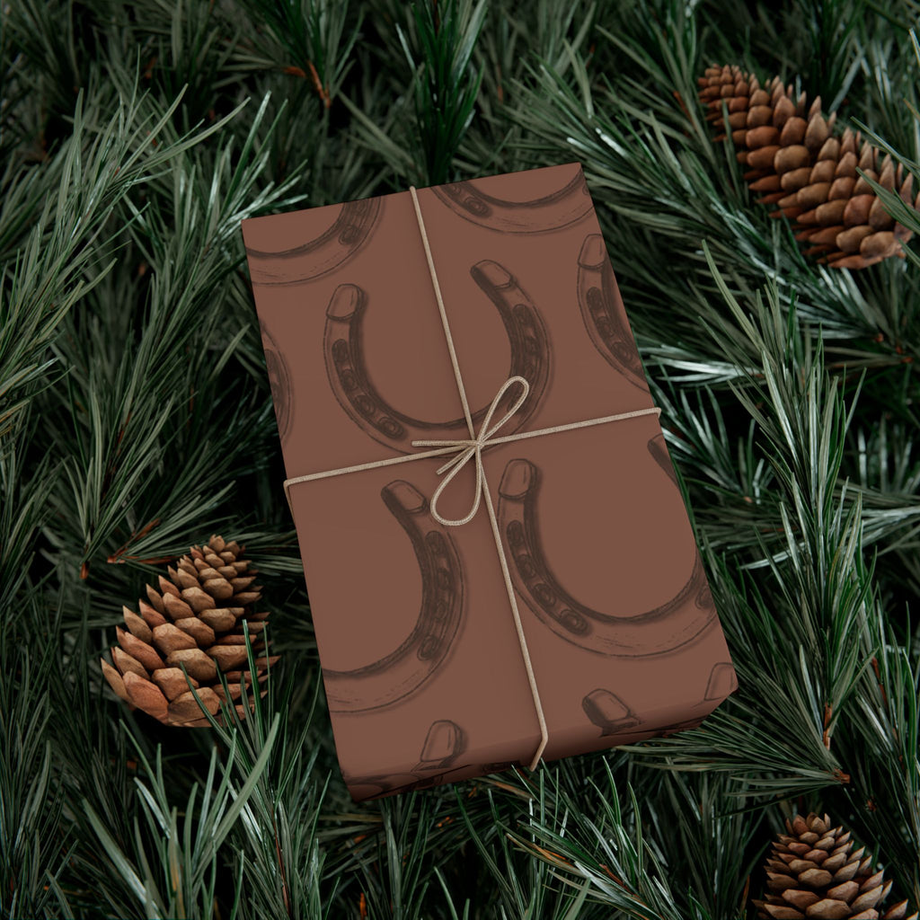 LUCKY × HORSESHOE | Western Wrapping Paper