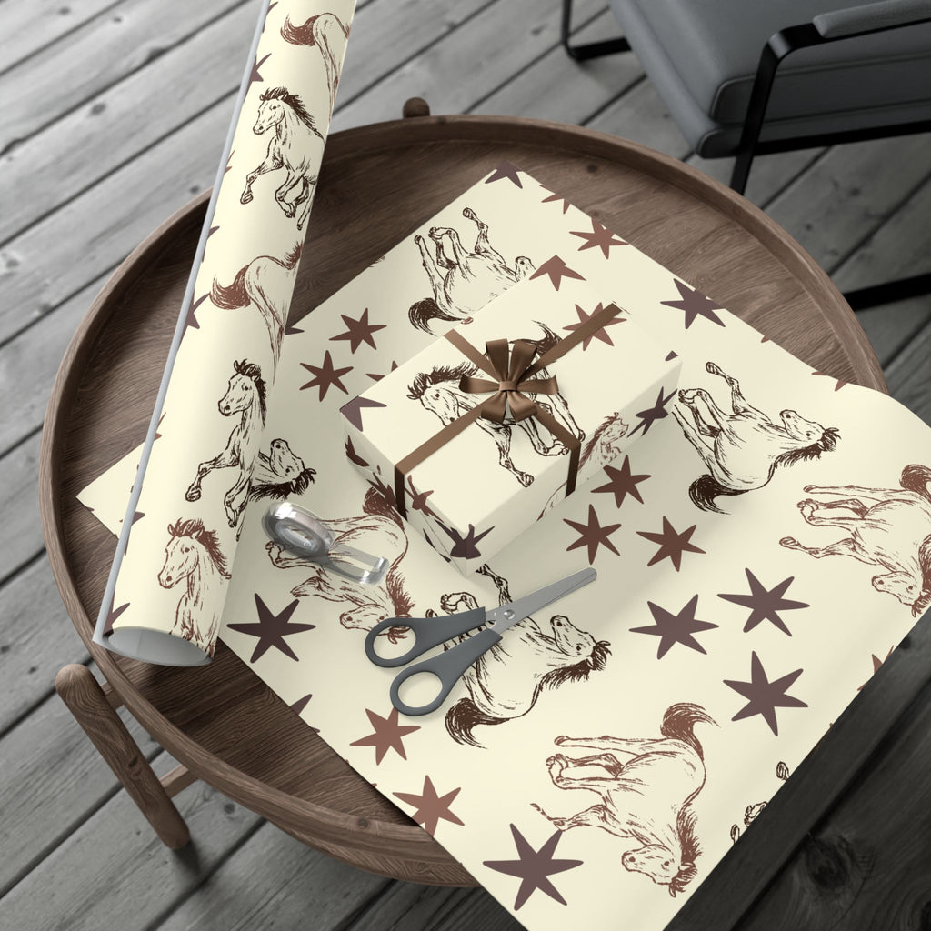 STARS × HORSES | Western Wrapping Paper