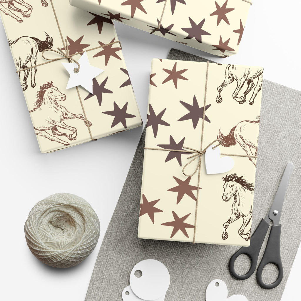 STARS × HORSES | Western Wrapping Paper