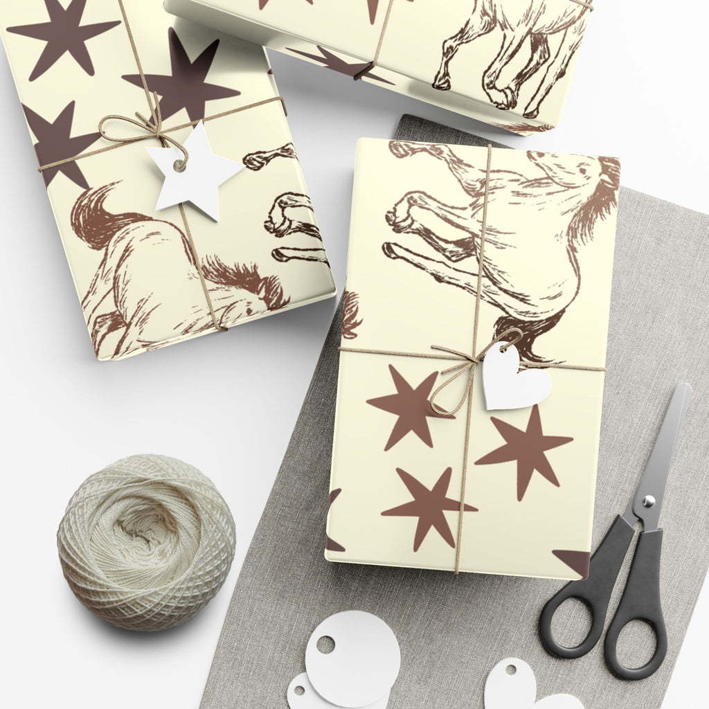 STARS × HORSES | Western Wrapping Paper
