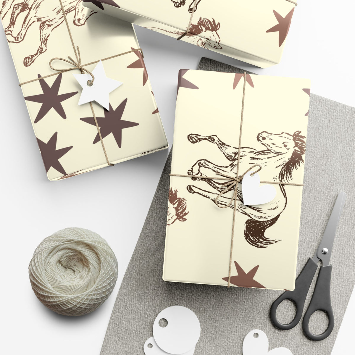 STARS × HORSES | Western Wrapping Paper