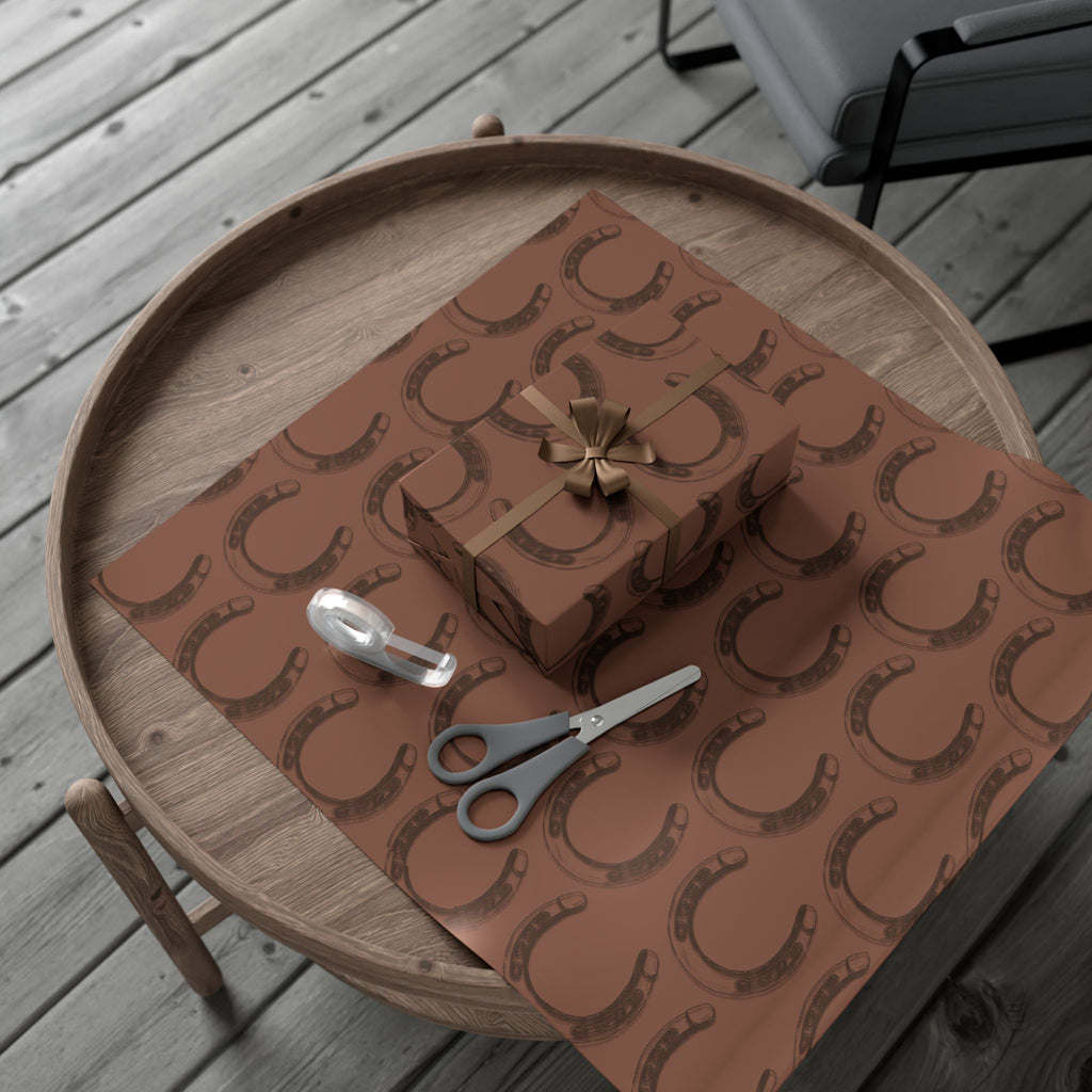 LUCKY × HORSESHOE | Western Wrapping Paper