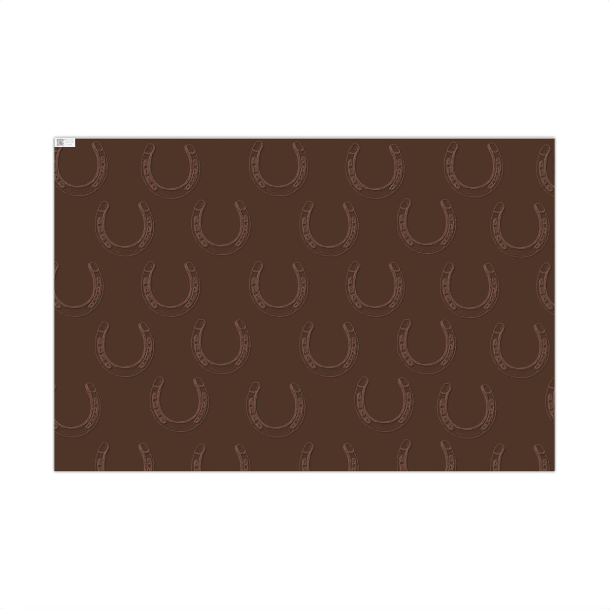 DARK LUCKY × HORSESHOE | Light Brown Western Wrapping Paper
