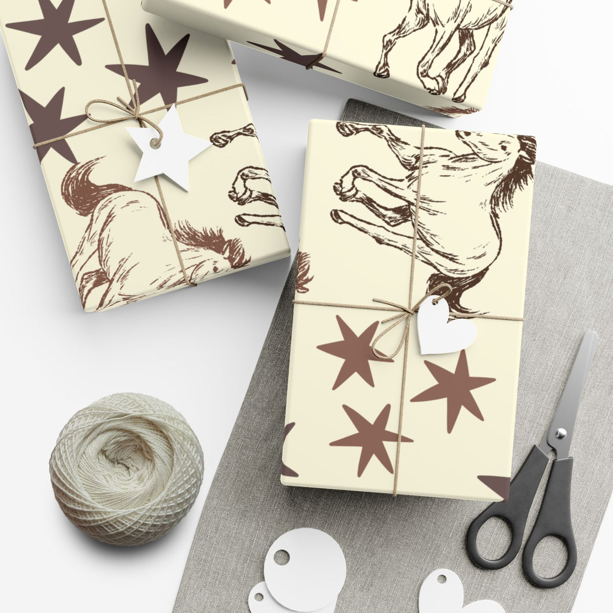 STARS × HORSES | Western Wrapping Paper