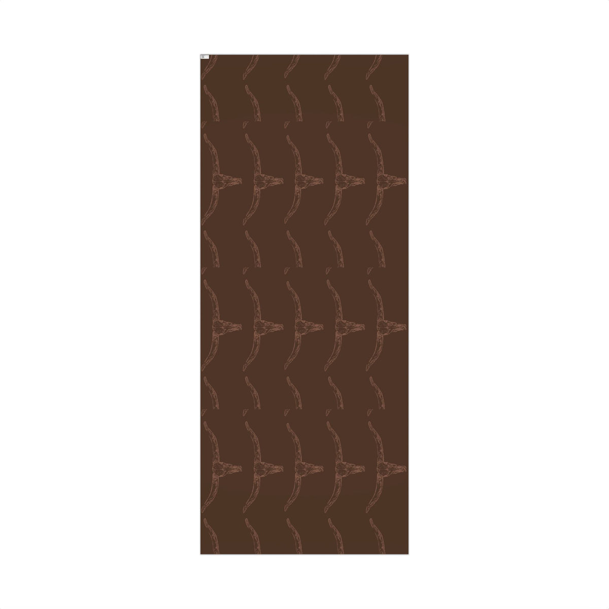 DARK BROWN LONGHORN | Western Wrapping Paper