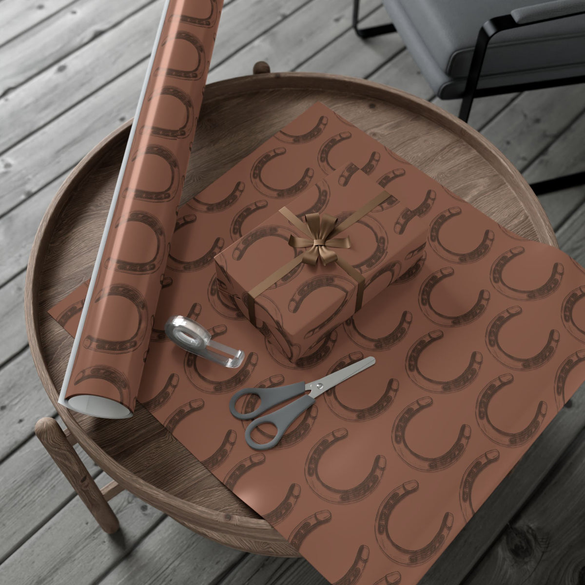 LUCKY × HORSESHOE | Western Wrapping Paper