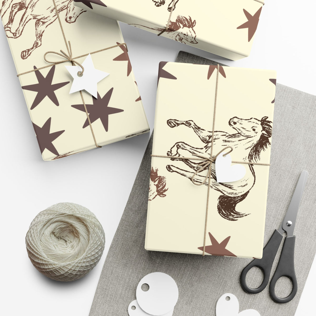 STARS × HORSES | Western Wrapping Paper
