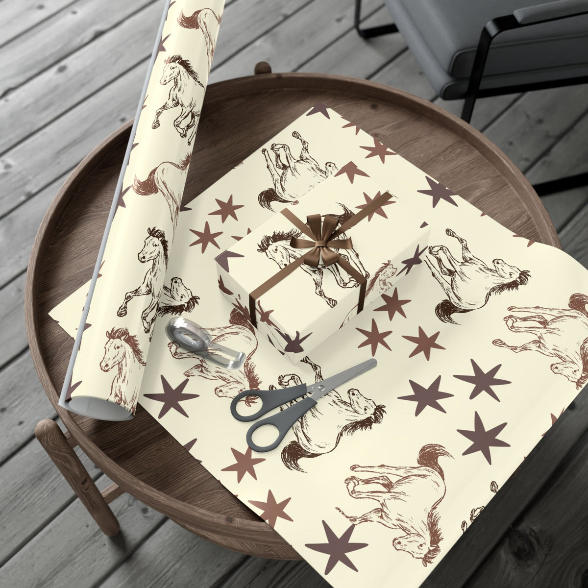 STARS × HORSES | Western Wrapping Paper