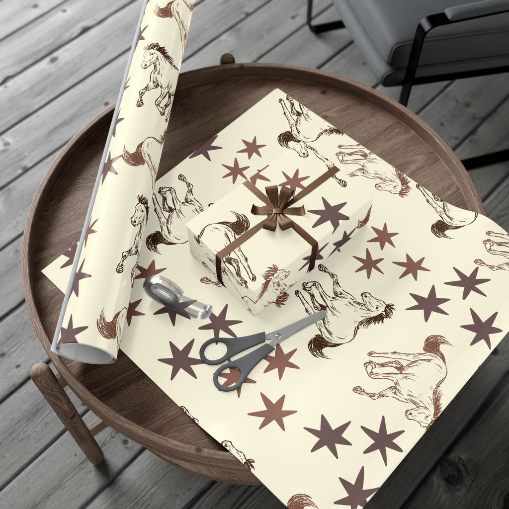 STARS × HORSES | Western Wrapping Paper