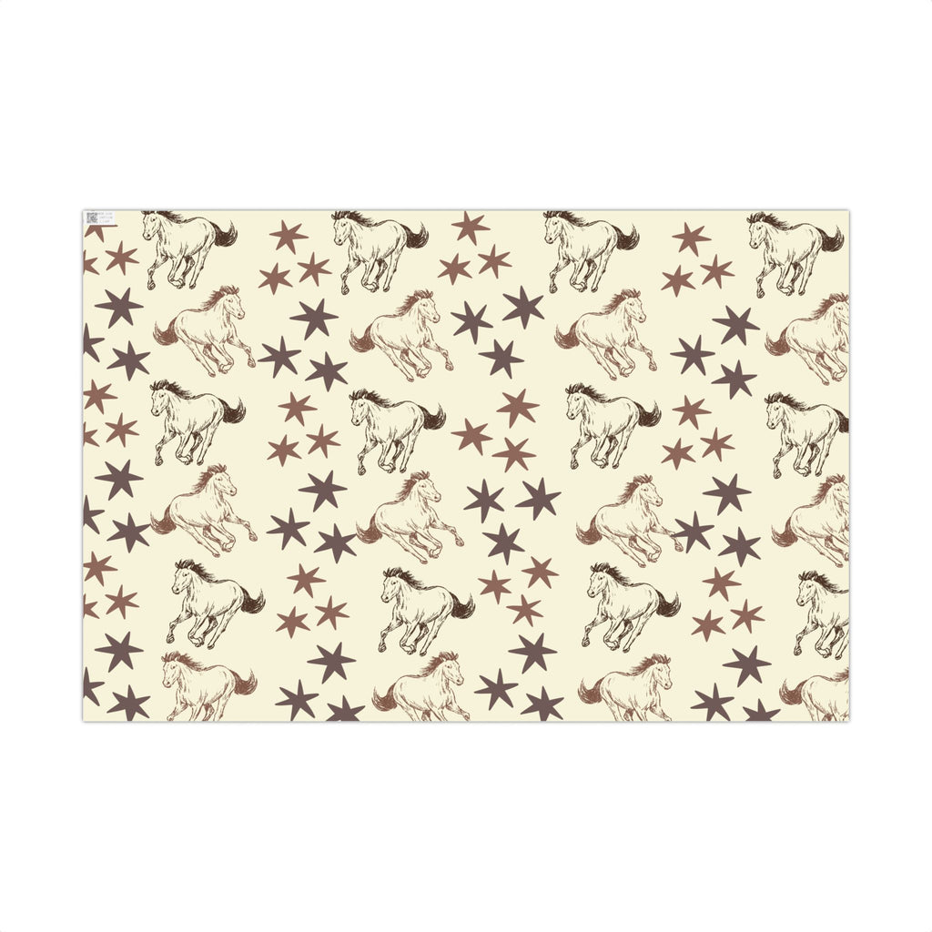 STARS × HORSES | Western Wrapping Paper