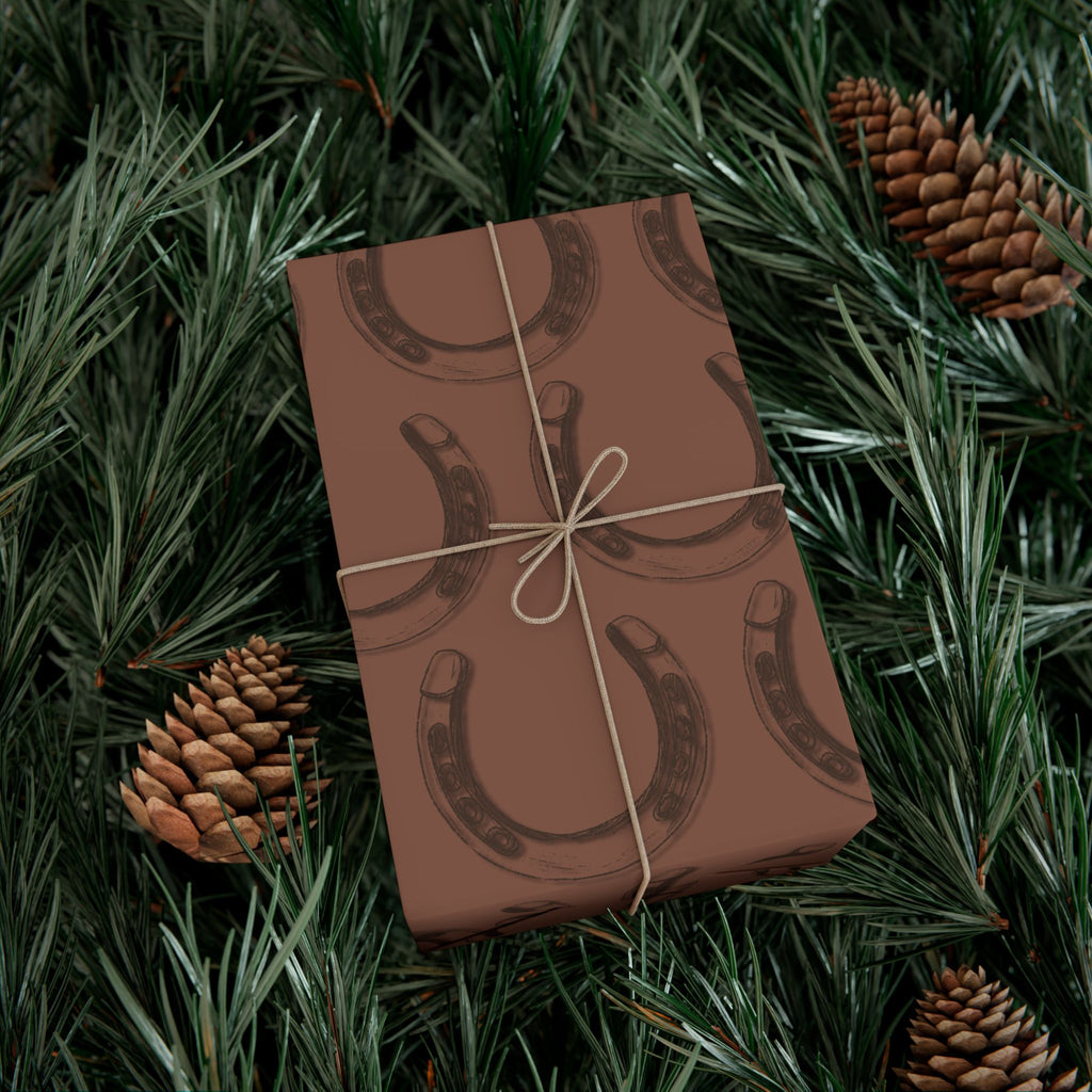 LUCKY × HORSESHOE | Western Wrapping Paper