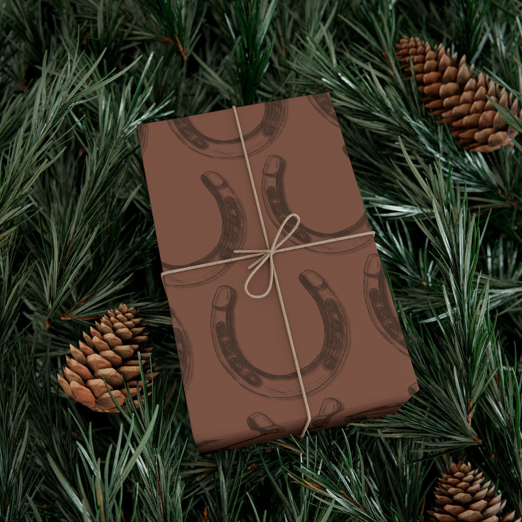 LUCKY × HORSESHOE | Western Wrapping Paper