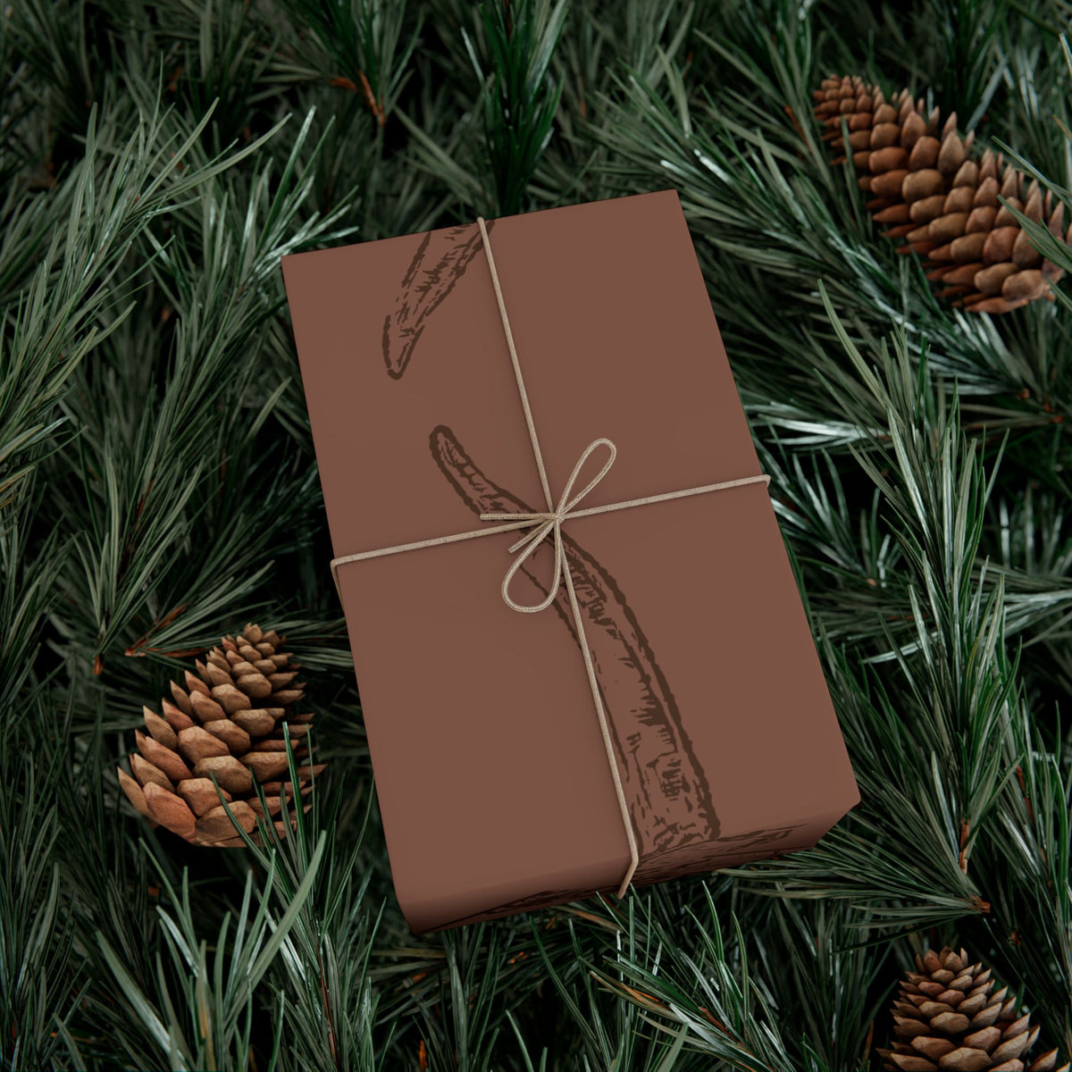 BROWN LONGHORN | Western Wrapping Paper