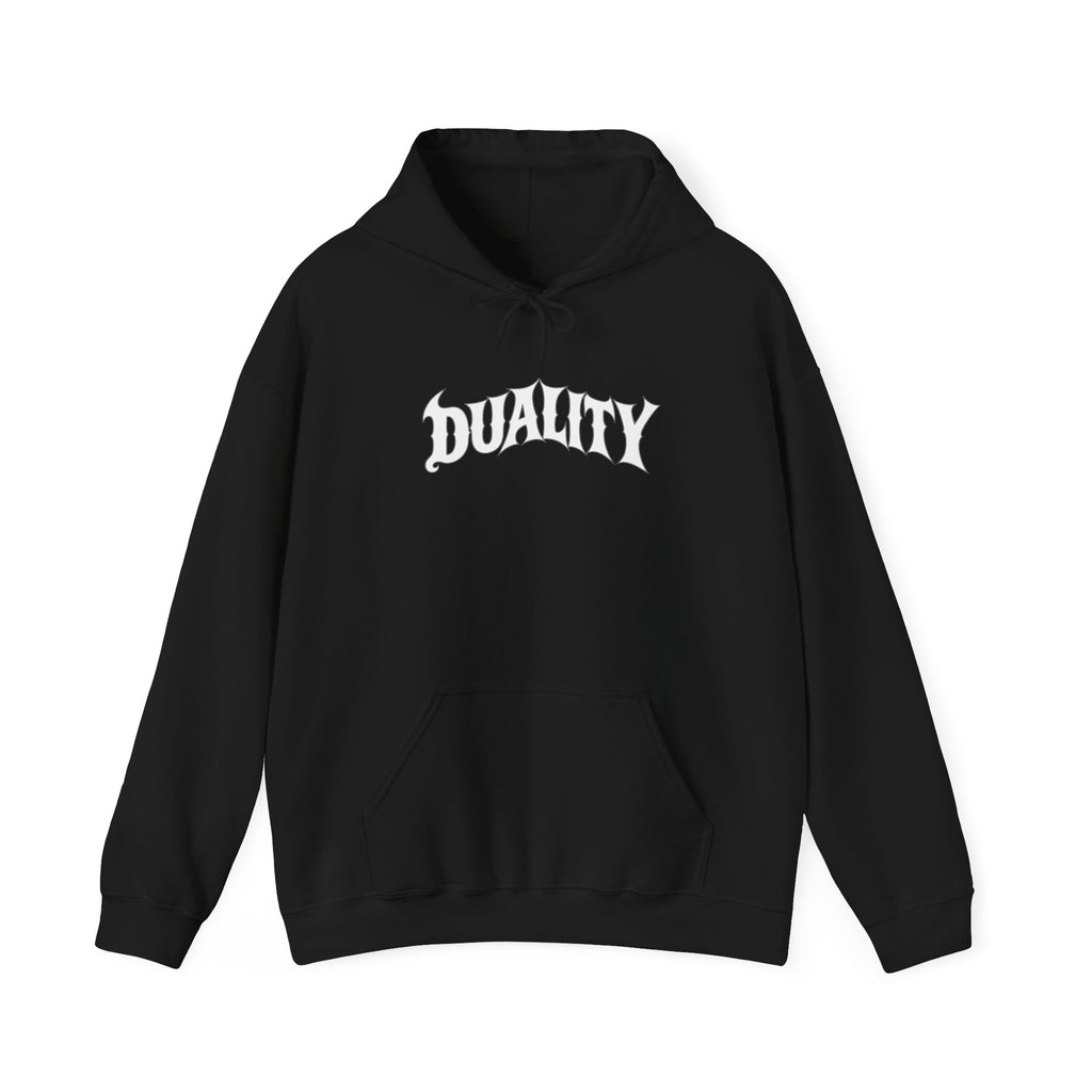 DUALITY | White Butterfly x Luna Moth hoodie