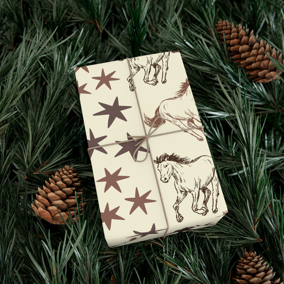 STARS × HORSES | Western Wrapping Paper