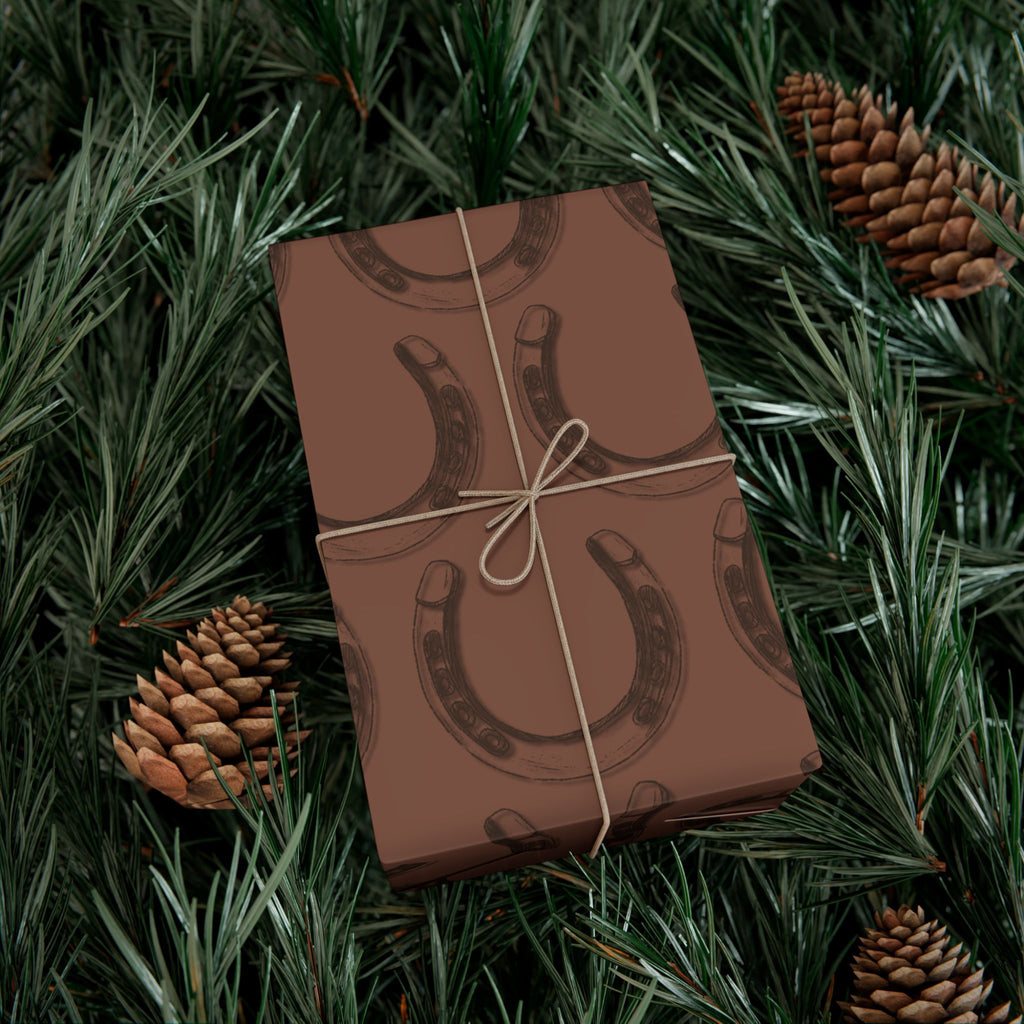 LUCKY × HORSESHOE | Western Wrapping Paper