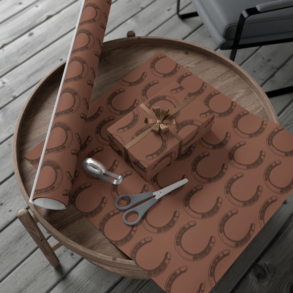 LUCKY × HORSESHOE | Western Wrapping Paper