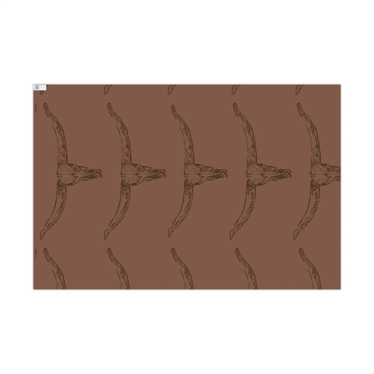 BROWN LONGHORN | Western Wrapping Paper