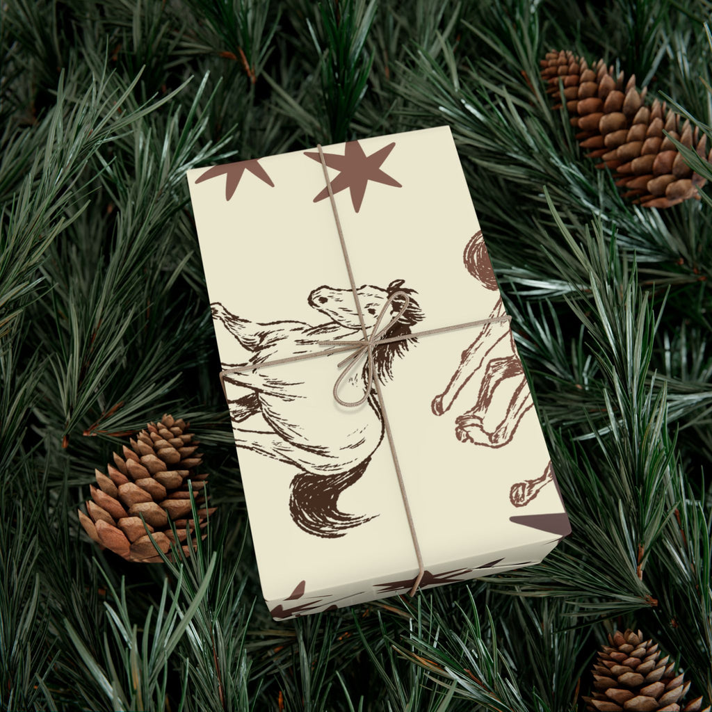 STARS × HORSES | Western Wrapping Paper