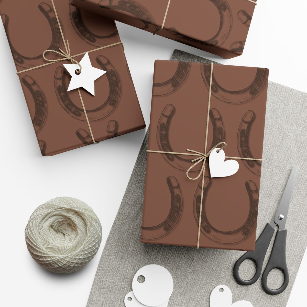 LUCKY × HORSESHOE | Western Wrapping Paper