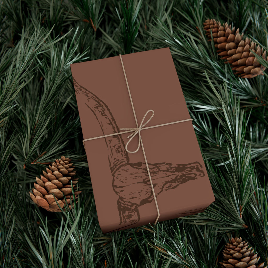 BROWN LONGHORN | Western Wrapping Paper