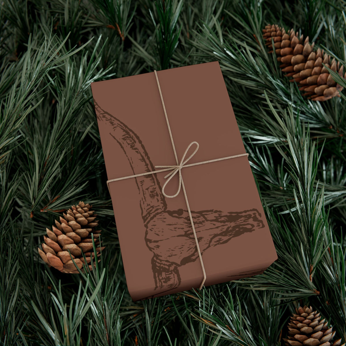 BROWN LONGHORN | Western Wrapping Paper