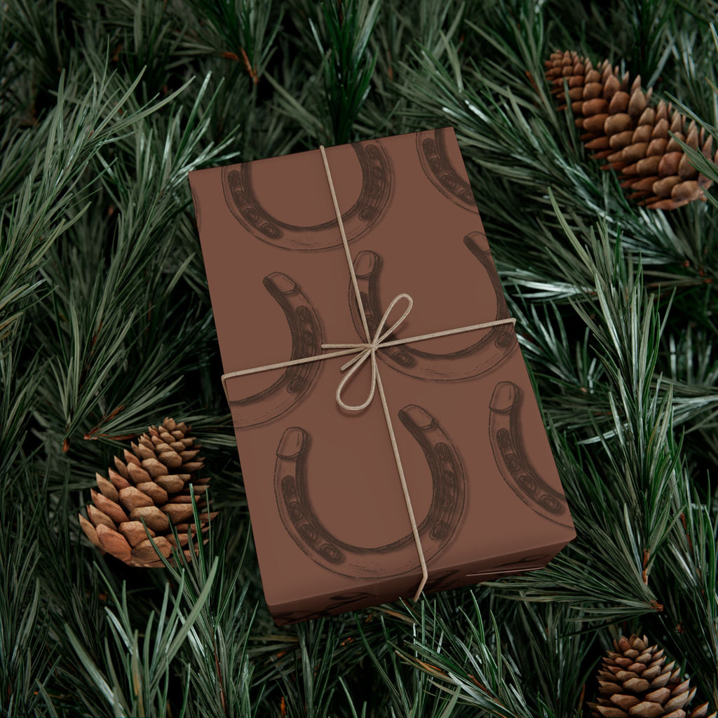 LUCKY × HORSESHOE | Western Wrapping Paper